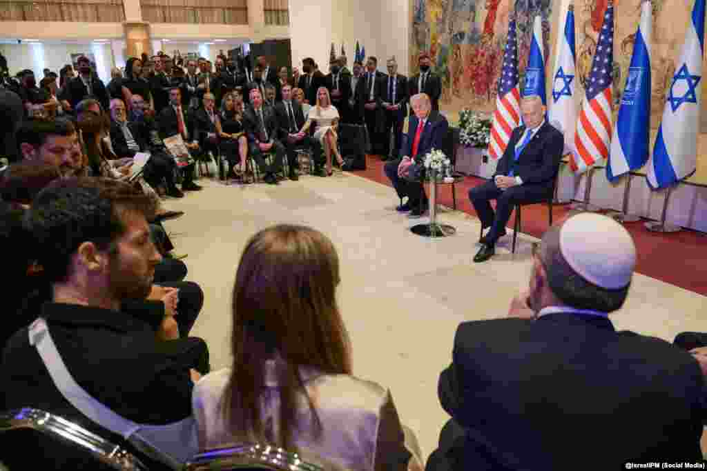 Trump y Netanyahu se reúnen con familiares de rehenes y con civiles y soldados israelíes heridos en los ataques del 7 de octubre