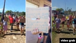 Protesta en Guairajal, Mayarí.