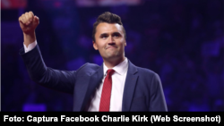 Charlie Kirk, fundador de la organización conservadora Turning Point USA