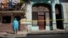 Una zona en cuarentena en La Habana.