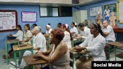 Entrega de guardia en la Brigada Médica Cubana en Venezuela desde el CDI Centinela. 