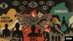 Una ilustración de VOA sobre las fuentes que el terrorismo de ISIS en África,